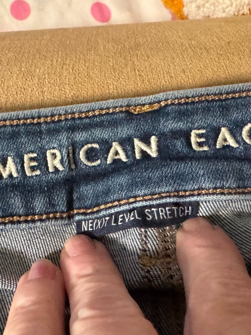 American Eagle Outfitters - Distressed Sz 16 Short-NE(X)T LEVEL STRETCH- Dk Blue